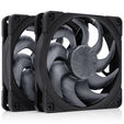 NOCTUA NF-A12x25 G2 Sx2-PP PWM-L&uuml;fter - 2-er Set, 120mm, chromax/black image number null