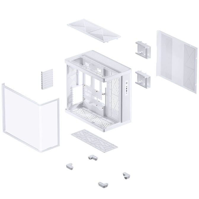 Jonsbo TK-4 Case, Midi Tower, ATX, Tempered Glass - White image number 17