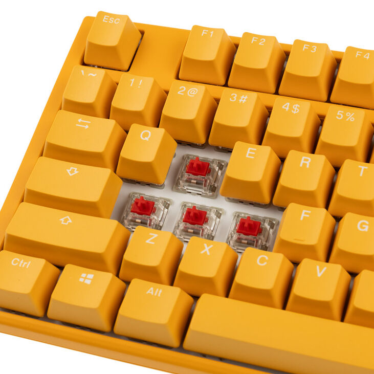 Ducky One 3 Yellow Gaming Keyboard, RGB LED - MX-Red (US) image number 4
