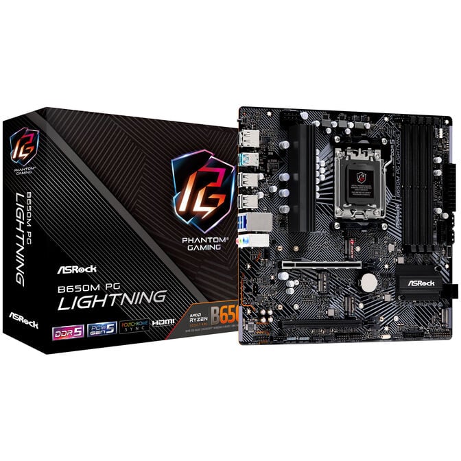 ASRock B650M PG Lightning, AMD B650 Motherboard - Socket AM5, DDR5 image number 0