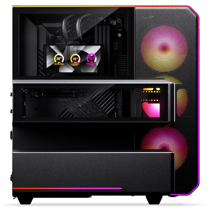 PHANTEKS EX5 MAX Midi Tower, ATX, inc. S25 360 ARGB All-in-One Liquid Cooler - Black image number 6