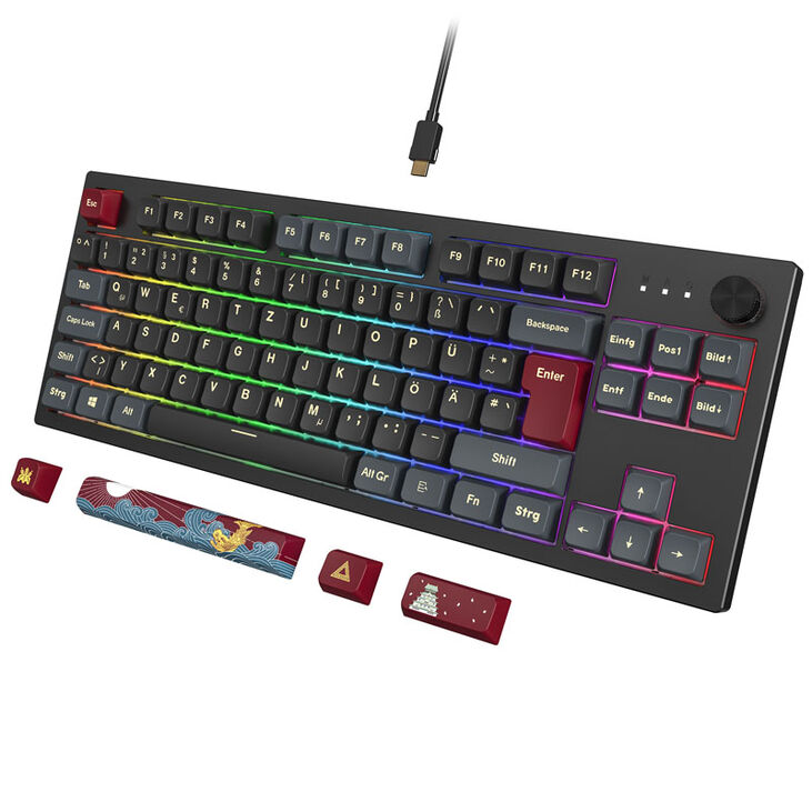 Montech MKey TKL Darkness Gaming Keyboard - GateronG Pro 2.0 Brown image number 2