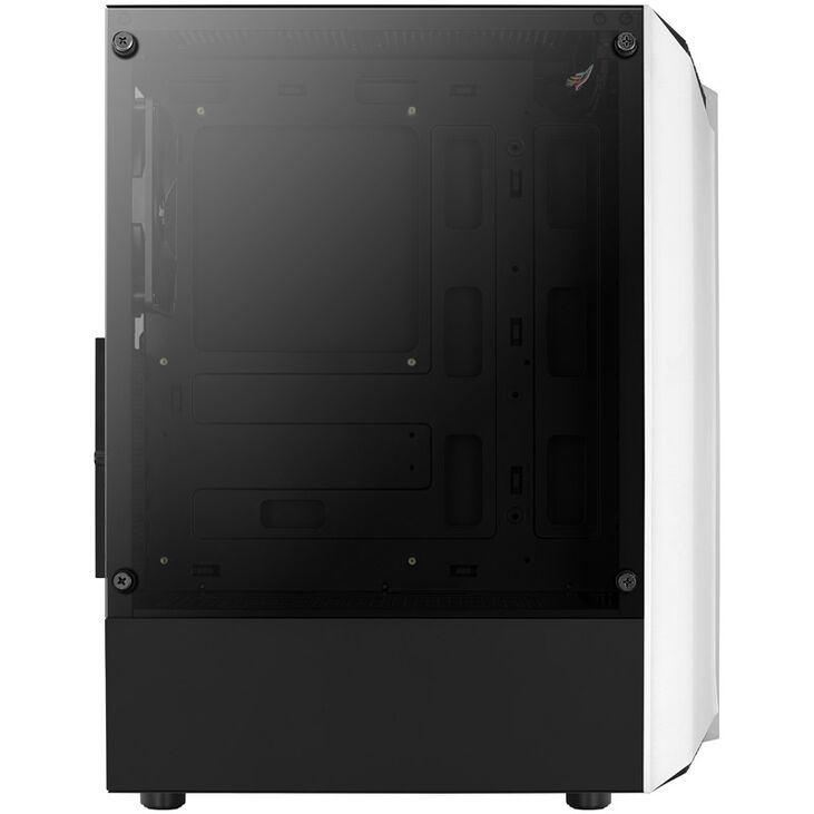 Aerocool Bionic v1 Mid Tower, RGB, Tempered Glass - Black/White image number 9