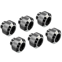 Alphacool Eiszapfen 13mm Hardtube Anschraubt&uuml;lle G1/4, 6-Pack - chrome