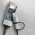 AXAGON ADE-TXCA Gigabit Ethernet Adapter, USB-C + USB-A - titanium grey image number null