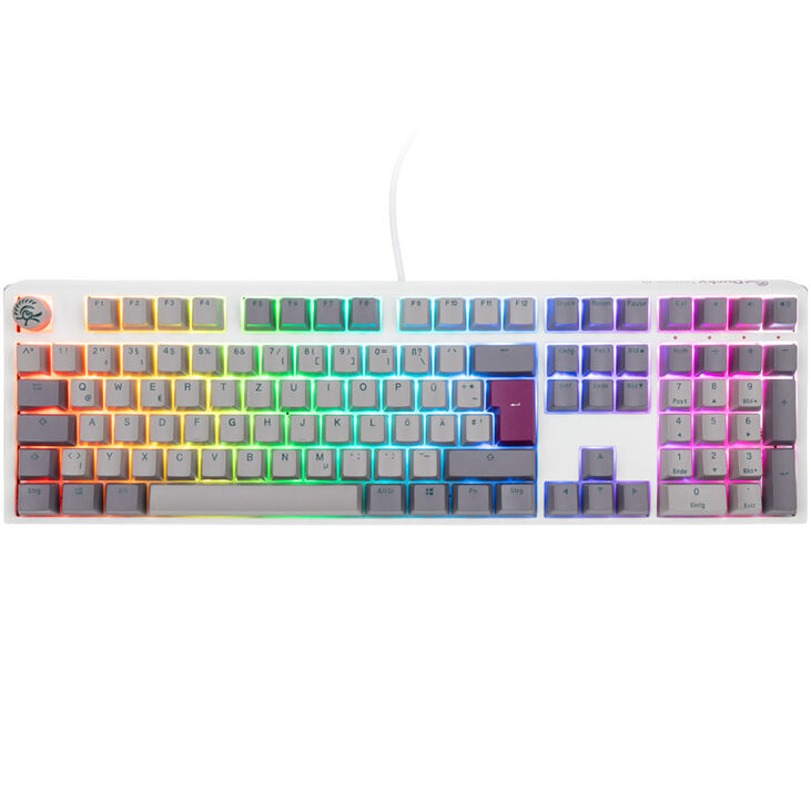 Ducky One 3 Mist Grey Gaming Keyboard, RGB LED - MX-Brown image number 1