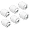 Alphacool Eiszapfen 13/10 mm screw-in fitting G1/4, 6-pack - white image number null