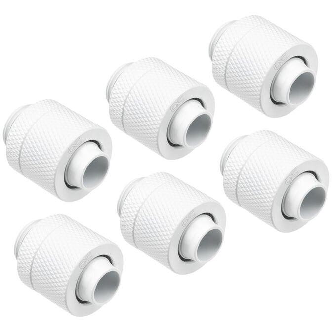 Alphacool Eiszapfen 13/10 mm screw-in fitting G1/4, 6-pack - white image number 0