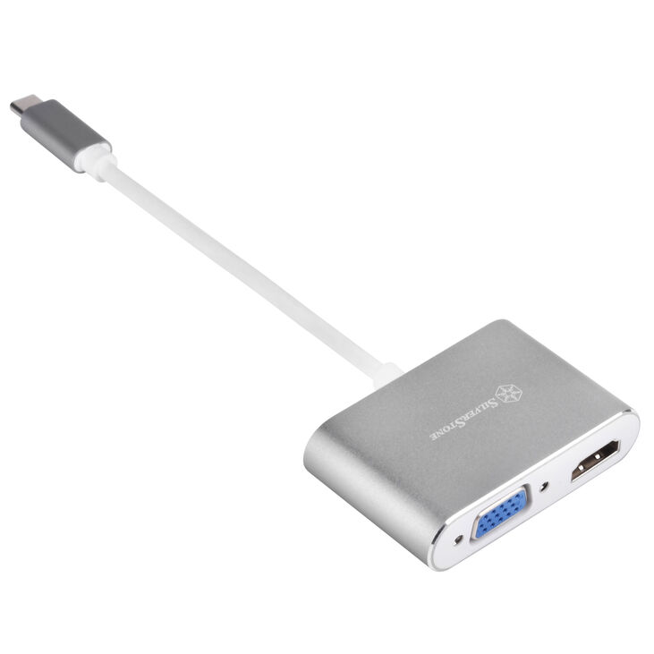 SilverStone SST-EP16C - USB Type-C auf VGA & HDMI Adapter image number 3