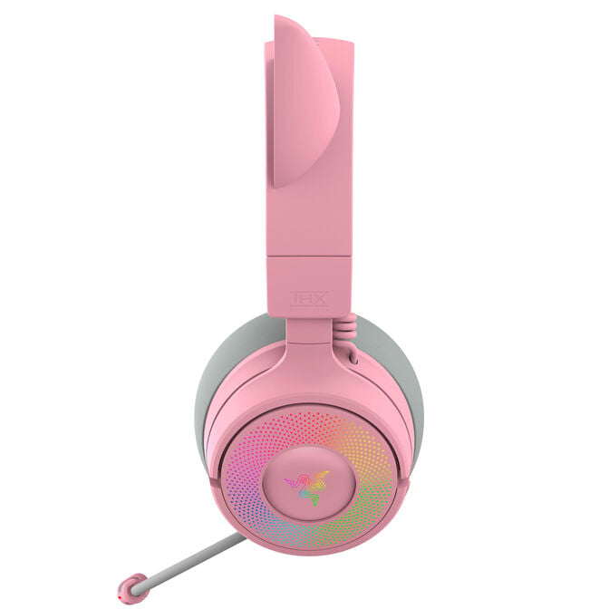 Razer Kraken Kitty V3 Pro wireless gaming headset, Chroma RGB - quartz image number 5