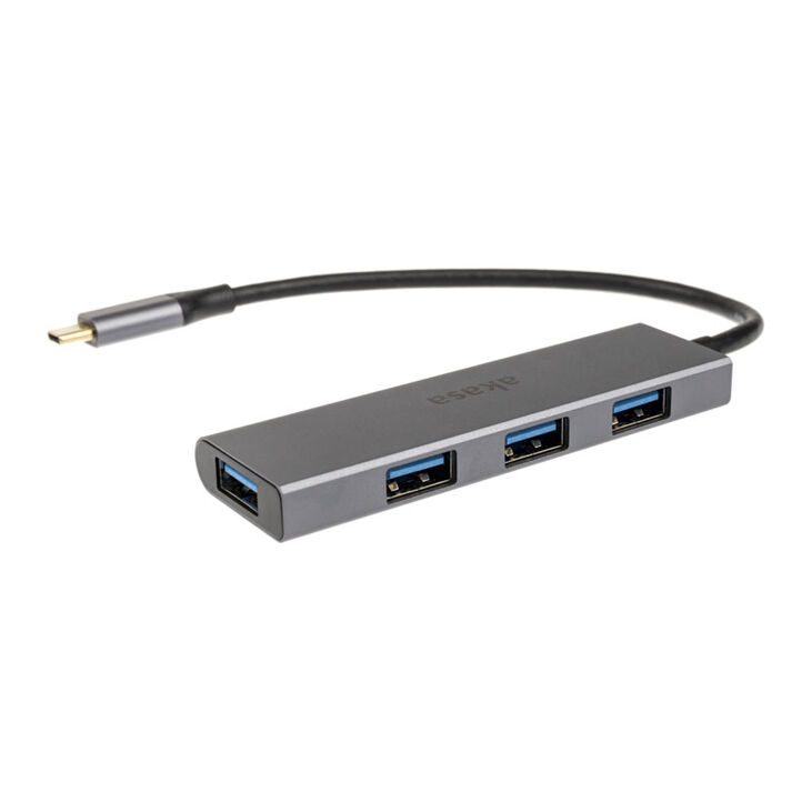 Akasa USB Typ C auf 4x USB Typ A - silber image number 2
