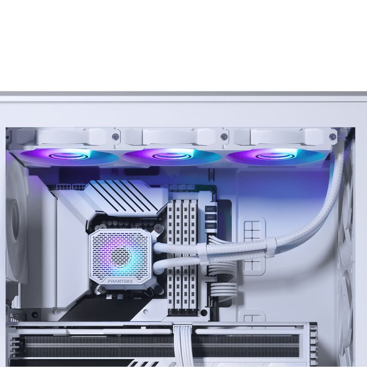 PHANTEKS Glacier One 360M25 Gen2 DRGB AiO Wasserkühlung - 360mm, weiß image number 3
