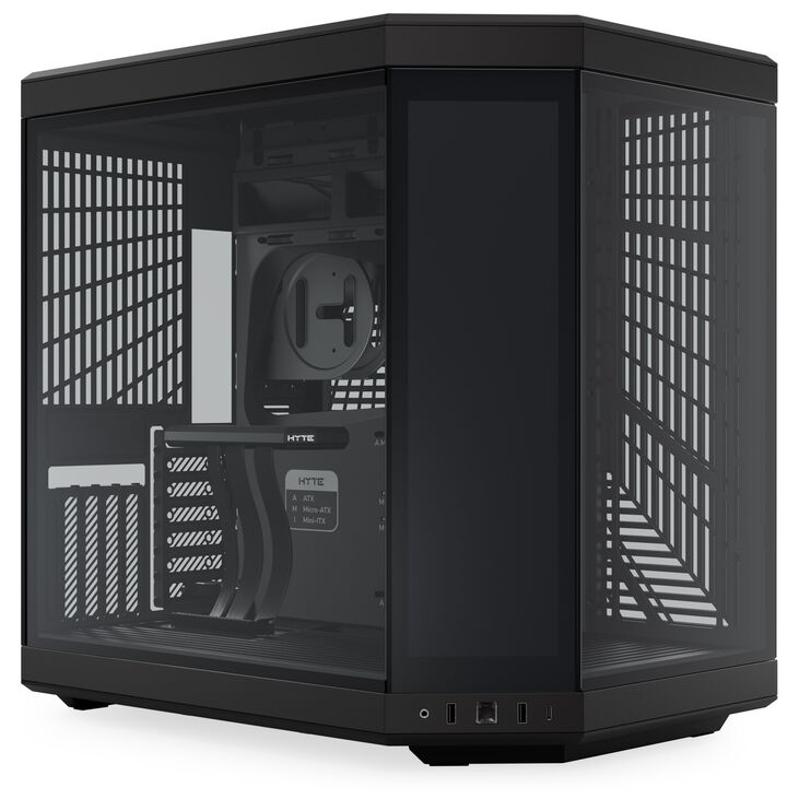 Hyte Y70 Touch Infinite PC-Gehäuse, Midi Tower, Tempered Glass - schwarz image number 1