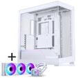 PHANTEKS NV-Serie NV5 MK2 ATX-Geh&auml;use, Tempered Glass, DRGB - Matte White + Glacier One 360M25 Gen2 DRGB AiO Wasserk&uuml;hlung - 360mm image number null
