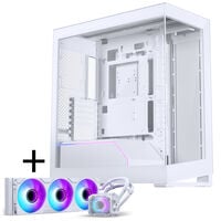 PHANTEKS NV-Serie NV5 MK2 ATX-Geh&auml;use, Tempered Glass, DRGB - Matte White + Glacier One 360M25 Gen2 DRGB AiO Wasserk&uuml;hlung - 360mm