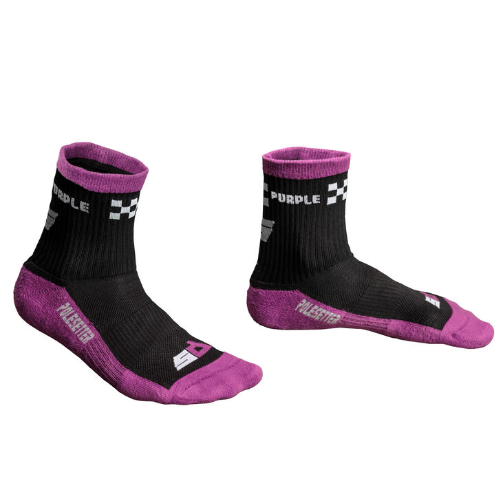 Polesetter Sim Socks "Purple Time" - with grips, one size image number 3