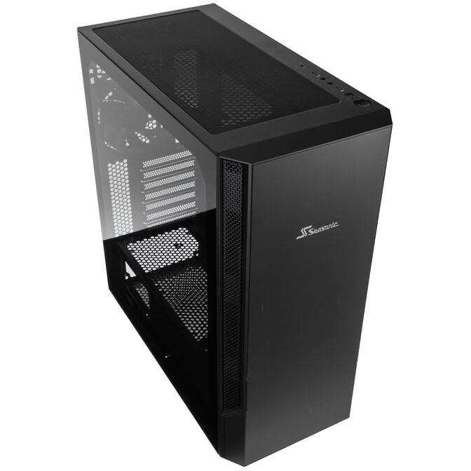 Seasonic Arch Q503 PC Case, Mid Tower + CONNECT DGC-650 Gold Power Supply - black image number 1