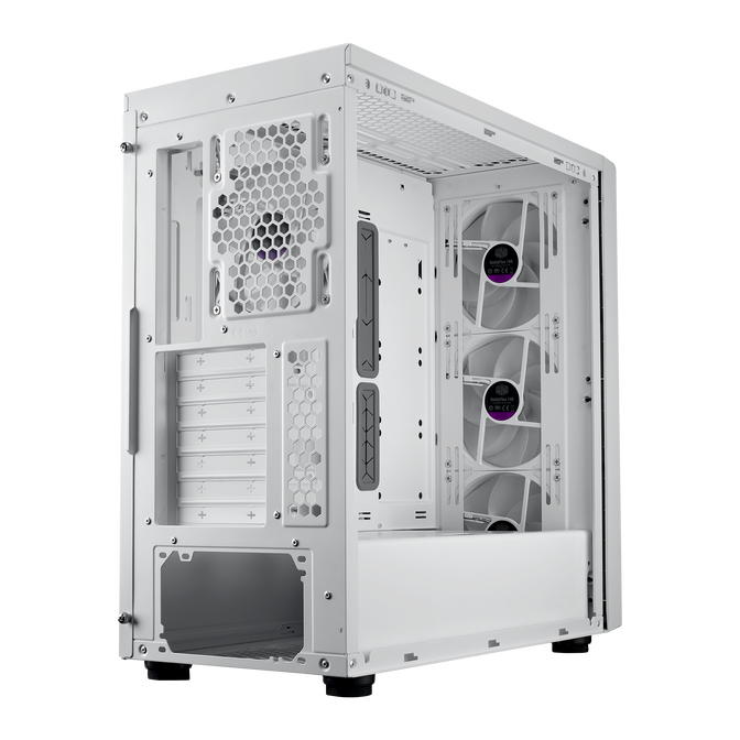 Cooler Master MasterBox 600 ARGB PC-Geh&auml;use, Midi-Tower, E-ATX, RGB, Tempered Glass - wei&szlig; image number 7