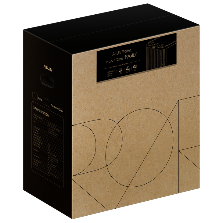 ASUS ProArt PA401 Wood Edition PC-Gehäuse, Midi-Tower, ATX - schwarz image number 18