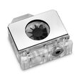 EK Water Blocks EK-Quantum Scalar Flowmeter Bottom-To-Top D-RGB - Nickel image number null