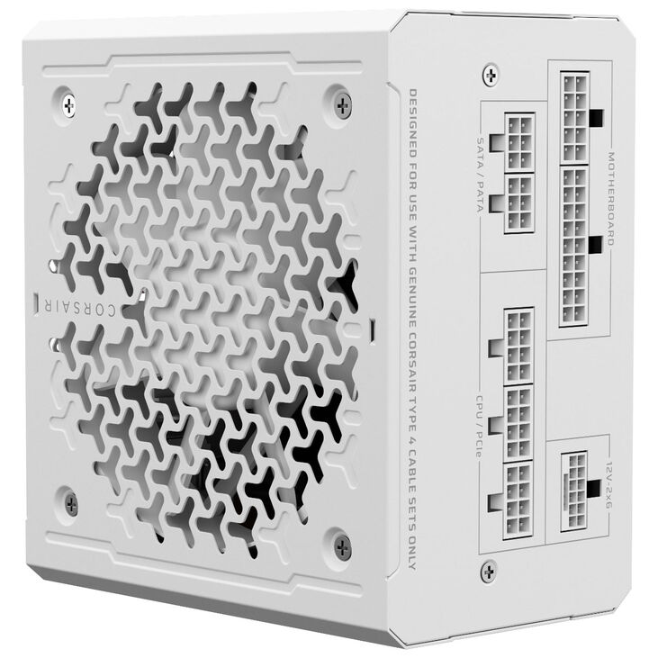 Corsair RMe Series RM750e 80 PLUS Gold Power Supply, modular, ATX 3.1, PCIe 5.1 - 750 Watts, white image number 3