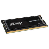 Kingston Fury Impact DDR5-6000 RAM, CL38, SO-DIMM, XMP - 16 GB, schwarz