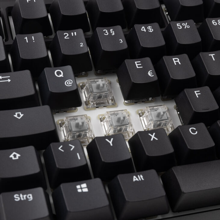 Ducky Tinker 75 Gaming Keyboard, RGB - MX-Speed Silver (ISO-DE) image number 4