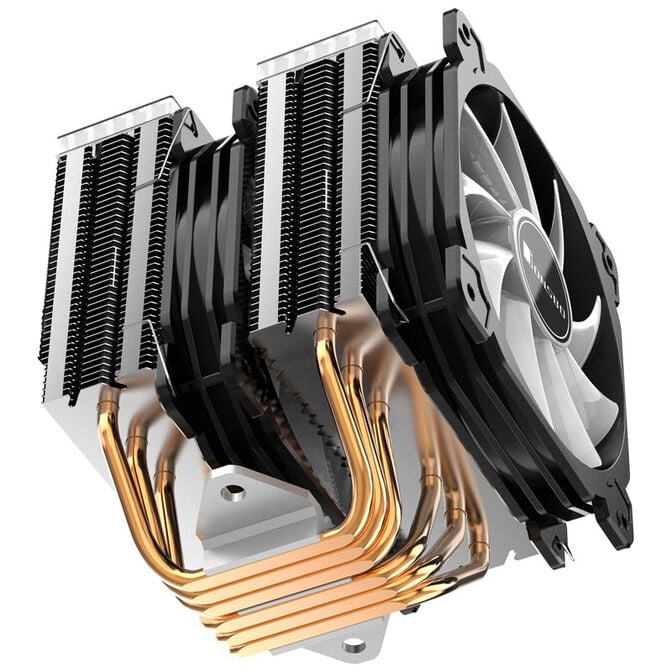 Jonsbo CR-2000 GT CPU-K&uuml;hler Dual Tower, ARGB - 2x 120mm, schwarz image number 6