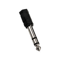 InLine Audio Adapter, 6,3mm Klinke Stecker an 3,5mm Buchse (Stereo) - schwarz