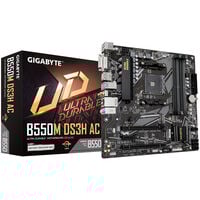 GIGABYTE B550M DS3H AC motherboard, Socket AM4, AMD B550, Micro-ATX, DDR4
