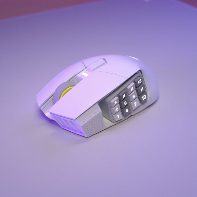 Corsair Scimitar Elite Wireless SE Gaming Mouse - white image number 11