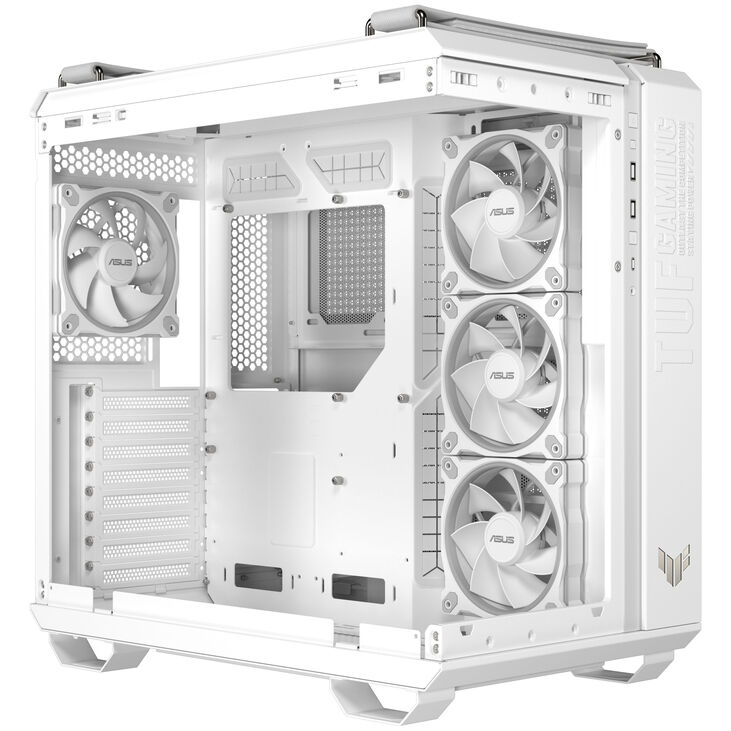 ASUS TUF Gaming GT502 Horizon PC Case, Mid Tower, ATX, Tempered Glass - white image number 7
