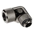 Bitspower Advanced Multi-Link Adapter Connection 90 Degrees G1/4 Inch AG to 12mm OD Hardtube - Rotatable. image number null