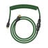 Glorious GMMK Coiled Cable Forest Green, Spiral Keyboard Cable, USB-C/USB-A – Dark Green/Black image number null