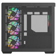 Thermaltake View 380 WS ARGB PC Case, Mid Tower, ATX, ARGB, Tempered Glass - Black image number null