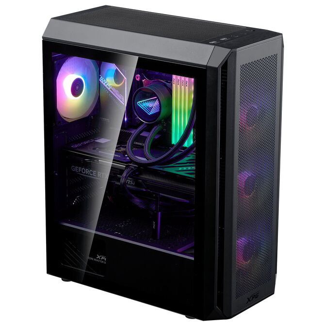 ADATA XPG Valor Air Plus PC Case, Mid-Tower, ATX, Tempered Glass - Black image number 1