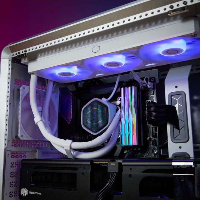 Cooler Master MasterLiquid 360 Atmos 2 Pixel LED AiO Wasserk&uuml;hlung - wei&szlig; image number 6