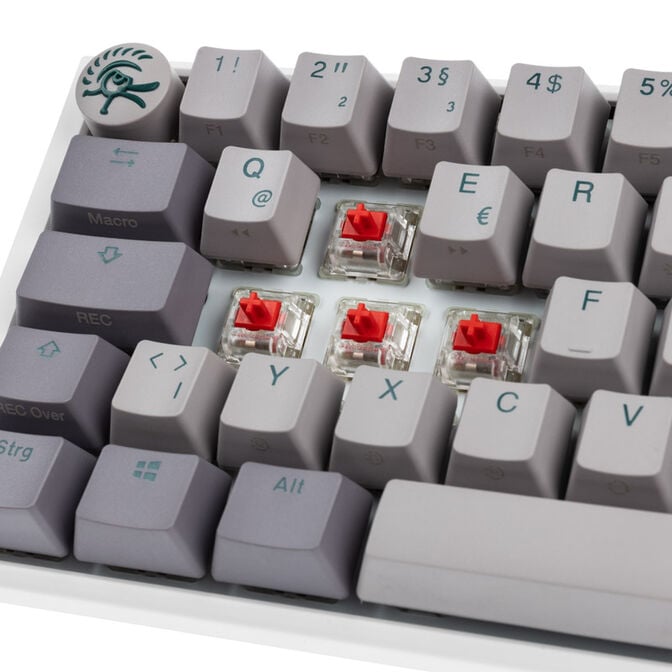 Ducky One 3 Mist Grey SF Gaming Tastatur, RGB LED - MX-Red image number 4