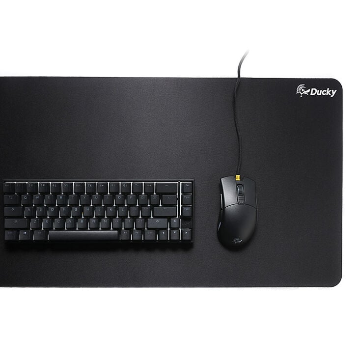 Ducky Feather Gaming Mouse, ARGB - Huano Switches, black/white + Mousepad image number 9