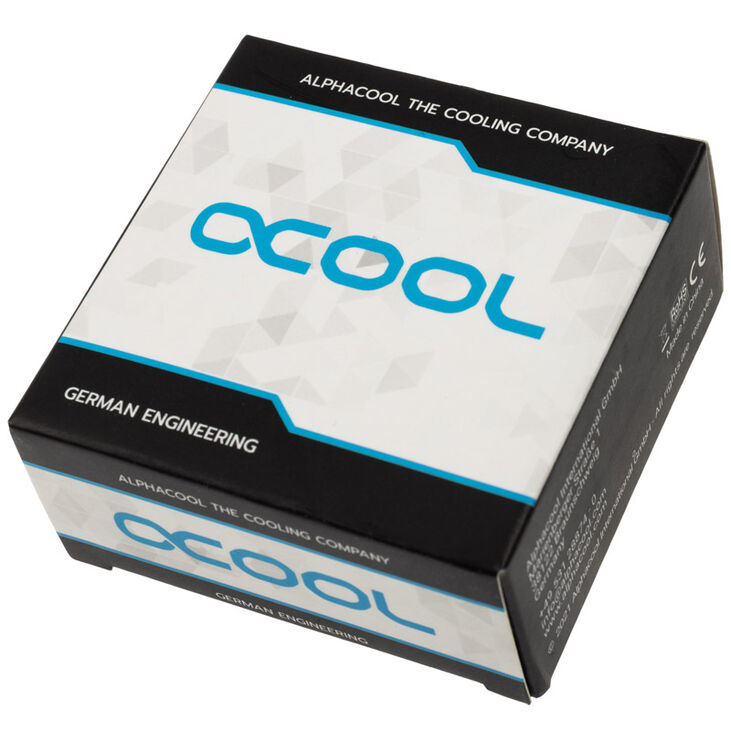 Alphacool Eiszapfen 13mm Hardtube Anschraubtülle 90 Grad L-Verbinder Acryl- Messingrohre - schwarz image number 2