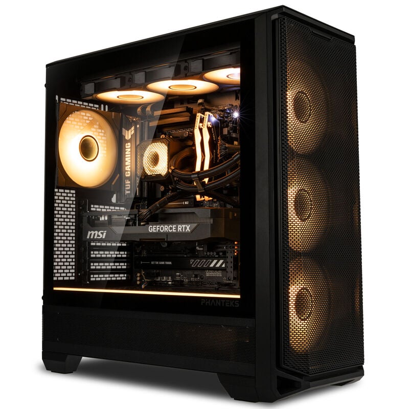 KingForge Gaming-PC Platin, AMD Ryzen 7 7800X3D, RTX 5070 Ti, Phanteks Eclipse G400A - Fertig-PC