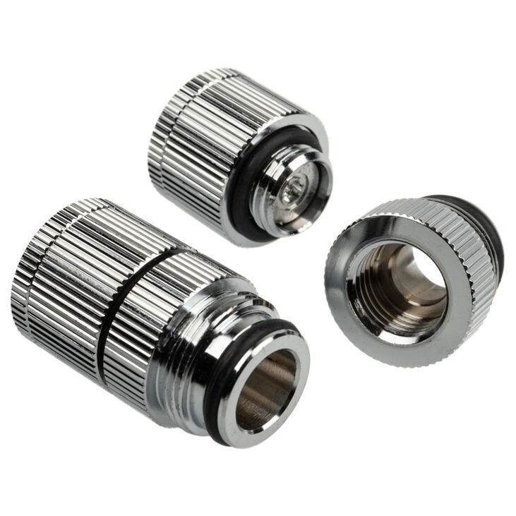 Bitspower Touchaqua Wasserauslass G1/4 Zoll AG - 2er-Pack, silber image number 1