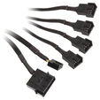 EK Water Blocks EK-Cable Y-Weiche f&uuml;r 4x 4-Pin-PWM-L&uuml;fter - 80 cm image number null