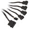 EK Water Blocks EK-Cable Y-Weiche f&uuml;r 4x 4-Pin-PWM-L&uuml;fter - 80 cm