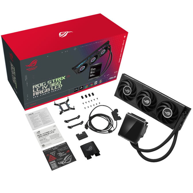 Asus ROG STRIX LC IV 360 ARGB LCD AiO Water Cooling - 360mm, black image number 6