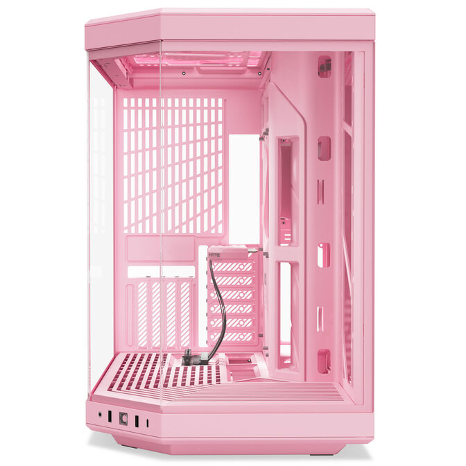 Hyte Y70 PC Case, Mid Tower, Tempered Glass - Strawberry Milk image number 1