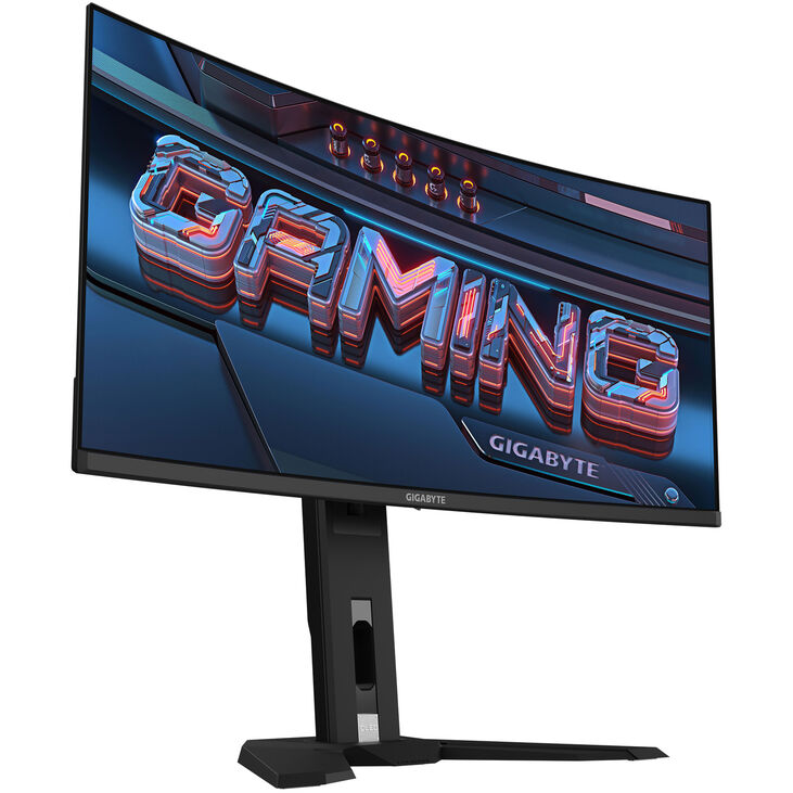 GIGABYTE MO34WQC, 34 Inch Gaming Monitor, Curved, 175 Hz, FreeSync Premium Pro, QD-OLED image number 1