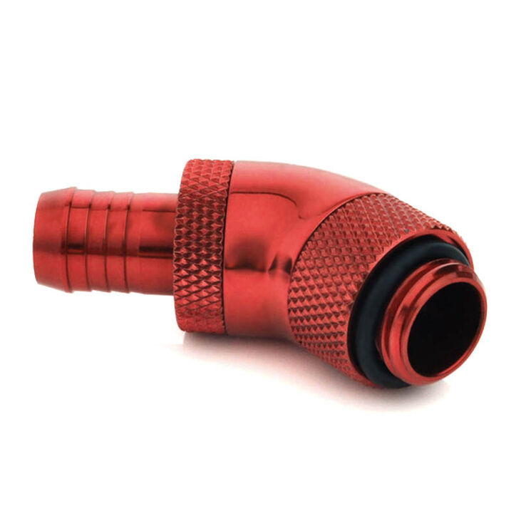 Bitspower Anschluss 45 Grad G1/4 Zoll AG auf 10mm ID - drehbar, rot image number 1