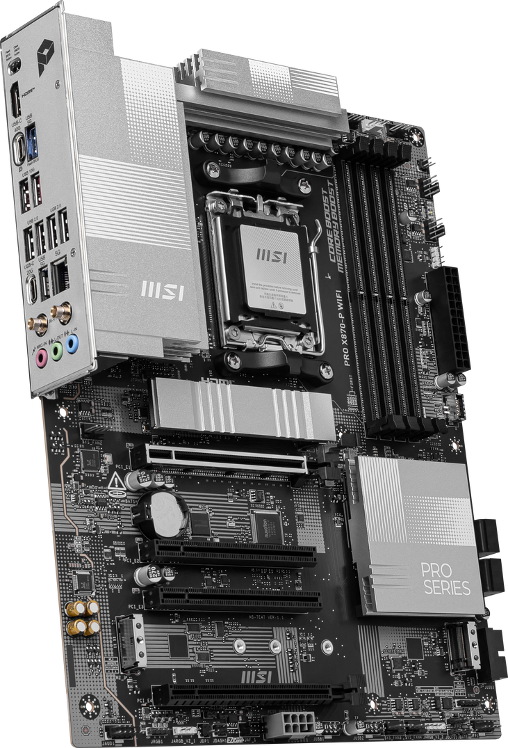 MSI Pro X870-P WiFi Mainboard, Sockel AM5, AMD X870, ATX, DDR5 image number 3