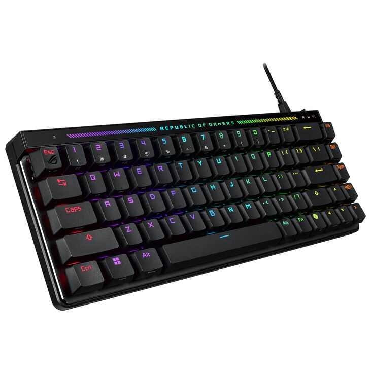 ASUS ROG Falchion Ace HFX Gaming Keyboard, RGB - ROG HFX Magnetic Switches, black image number 0
